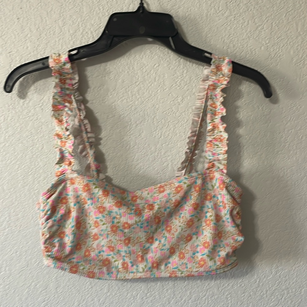 Target floral, swim top